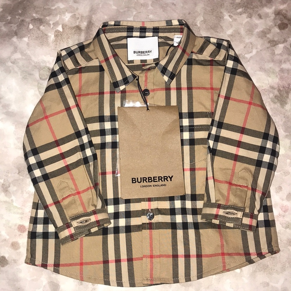 Boys Burberry button down